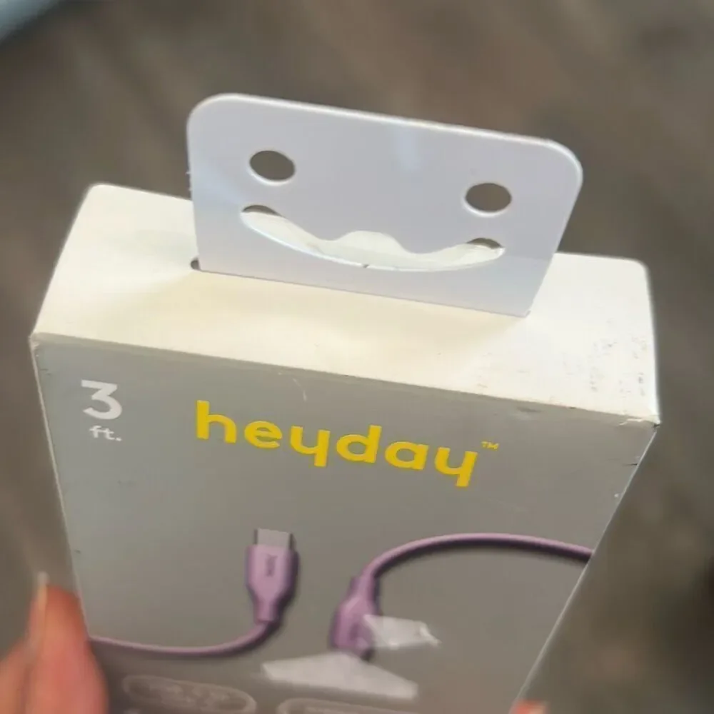 Heyday 3 Ft. Fast Charging Cable USB-C To USB-C PURPLE ~ NEW